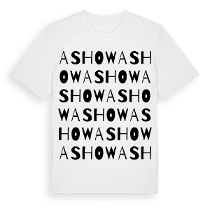 Ashow ordlek t-shirt – ekologisk bomull t-shirt från Pinshirt