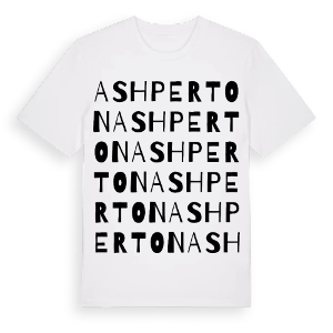 Ashperton ordlek t-shirt – ekologisk bomull t-shirt från Pinshirt