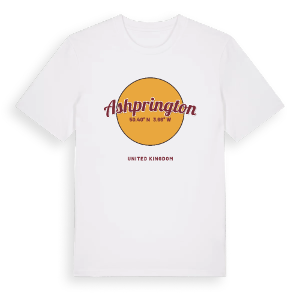 Ashprington cirkel t-shirt – ekologisk bomull t-shirt från Pinshirt