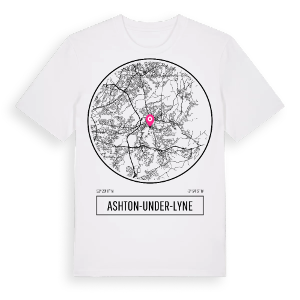 Ashton-under-Lyne t-shirt – ekologisk bomull t-shirt från Pinshirt