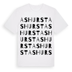 Ashurst ordlek t-shirt – ekologisk bomull t-shirt från Pinshirt