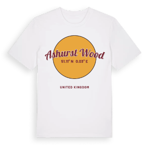 Ashurst Wood cirkel t-shirt – ekologisk bomull t-shirt från Pinshirt