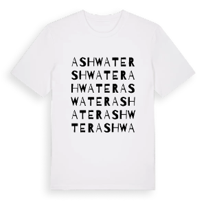 Ashwater ordlek t-shirt – ekologisk bomull t-shirt från Pinshirt