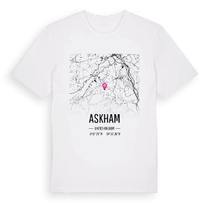 Askham karta t-shirt – ekologisk bomull t-shirt från Pinshirt