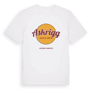 Askrigg cirkel t-shirt – ekologisk bomull t-shirt från Pinshirt