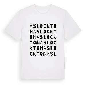 Aslockton ordlek t-shirt – ekologisk bomull t-shirt från Pinshirt