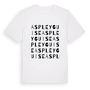 Aspley Guise ordlek t-shirt – ekologisk bomull t-shirt från Pinshirt