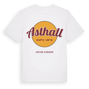 Asthall cirkel t-shirt – ekologisk bomull t-shirt från Pinshirt