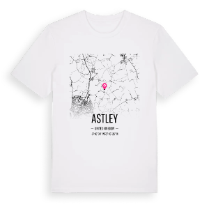 Astley karta t-shirt – ekologisk bomull t-shirt från Pinshirt