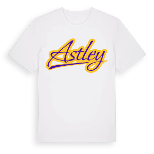 Astley baseball t-shirt – ekologisk bomull t-shirt från Pinshirt