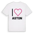 Jag älskar Aston t-shirt stort tryck