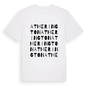 Atherington ordlek t-shirt – ekologisk bomull t-shirt från Pinshirt