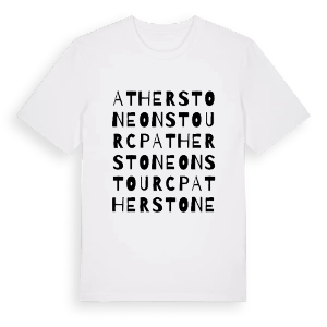 Atherstone on Stour CP ordlek t-shirt – ekologisk bomull t-shirt från Pinshirt