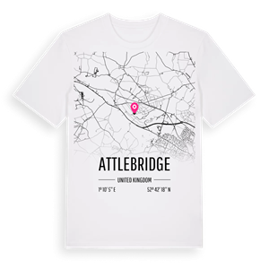 Attlebridge karta t-shirt – ekologisk bomull t-shirt från Pinshirt