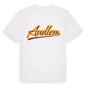 Audlem baseball t-shirt – ekologisk bomull t-shirt från Pinshirt