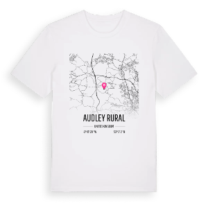 Audley Rural karta t-shirt – ekologisk bomull t-shirt från Pinshirt