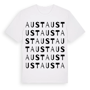Aust ordlek t-shirt – ekologisk bomull t-shirt från Pinshirt