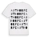 Authorpe ordlek t-shirt