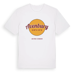 Avenbury cirkel t-shirt – ekologisk bomull t-shirt från Pinshirt
