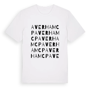 Averham CP ordlek t-shirt – ekologisk bomull t-shirt från Pinshirt