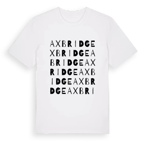 Axbridge ordlek t-shirt – ekologisk bomull t-shirt från Pinshirt