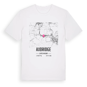 Axbridge karta t-shirt – ekologisk bomull t-shirt från Pinshirt