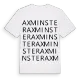 Axminster ordlek t-shirt