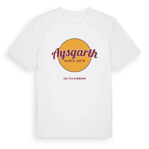 Aysgarth cirkel t-shirt – ekologisk bomull t-shirt från Pinshirt