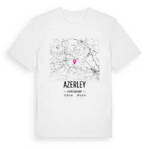Azerley karta t-shirt – ekologisk bomull t-shirt från Pinshirt