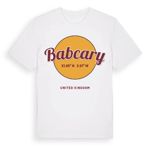 Babcary cirkel t-shirt – ekologisk bomull t-shirt från Pinshirt