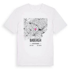 Babergh karta t-shirt – ekologisk bomull t-shirt från Pinshirt