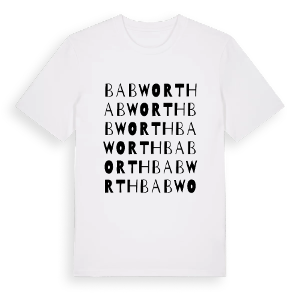 Babworth ordlek t-shirt – ekologisk bomull t-shirt från Pinshirt