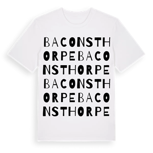 Baconsthorpe ordlek t-shirt – ekologisk bomull t-shirt från Pinshirt