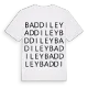 Baddiley ordlek t-shirt
