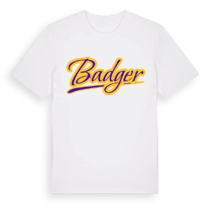 Badger baseball t-shirt – ekologisk bomull t-shirt från Pinshirt