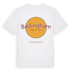 Badingham cirkel t-shirt – ekologisk bomull t-shirt från Pinshirt