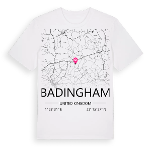 Badingham karta t-shirt – ekologisk bomull t-shirt från Pinshirt