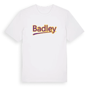 Badley baseball t-shirt – ekologisk bomull t-shirt från Pinshirt