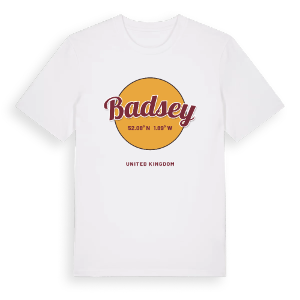 Badsey cirkel t-shirt – ekologisk bomull t-shirt från Pinshirt