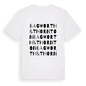 Bagworth & Thornton ordlek t-shirt – ekologisk bomull t-shirt från Pinshirt