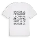 Bakewell CP ordlek t-shirt