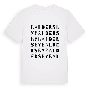 Baldersby ordlek t-shirt – ekologisk bomull t-shirt från Pinshirt