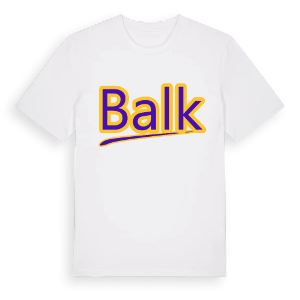 Balk baseball t-shirt – ekologisk bomull t-shirt från Pinshirt