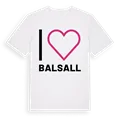 Jag älskar Balsall t-shirt stort tryck