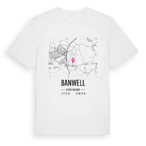 Banwell karta t-shirt – ekologisk bomull t-shirt från Pinshirt