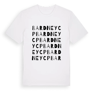 Bardney CP ordlek t-shirt – ekologisk bomull t-shirt från Pinshirt