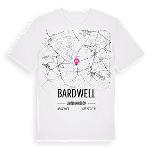 Bardwell karta t-shirt – ekologisk bomull t-shirt från Pinshirt
