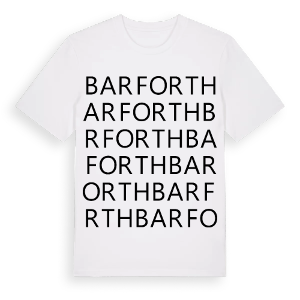 Barforth ordlek t-shirt – ekologisk bomull t-shirt från Pinshirt