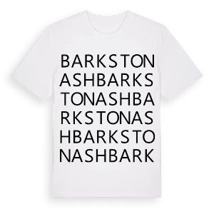 Barkston Ash ordlek t-shirt – ekologisk bomull t-shirt från Pinshirt