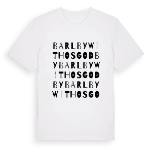 Barlby with Osgodby ordlek t-shirt – ekologisk bomull t-shirt från Pinshirt